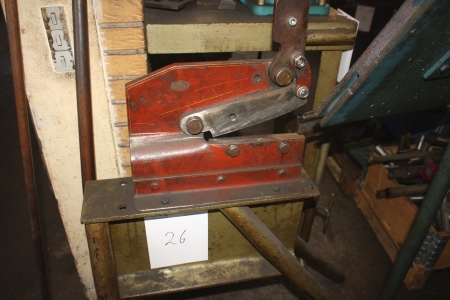 Steel Bar Cutter on a tripod, Brandstrup Machine