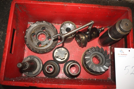 Box with various cutting tools