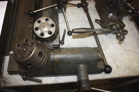 Accessories for Schaublin lathe on trolley