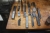 Various cutting tools on table