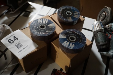 Large batch of cutting discs for angle grinders