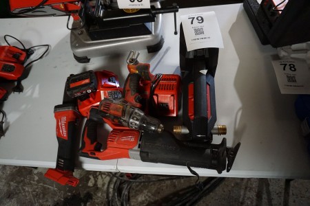 4 pcs. power tools, Milwaukee