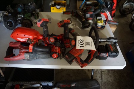6 pieces. power tools, Milwaukee