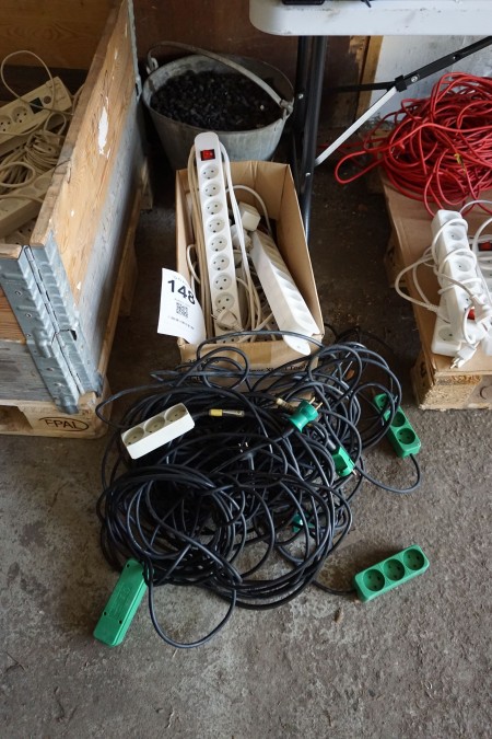 Lot of extension cables/sockets