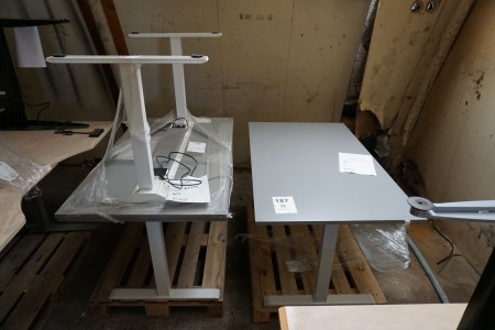 3 pieces. height adjustable desk