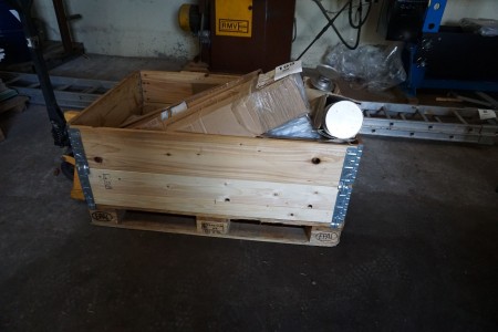 Pallet with various plumbing articles
