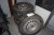 4 pcs. steel rims with tires