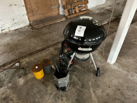Charcoal grill, Weber incl. Coal, grill starter and candle