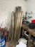 Various fence posts, material, jack, etc.