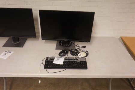 Computer monitor, Asus, incl. Keyboard and 3 pcs. Mouse