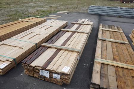 Lot of mixed cladding boards