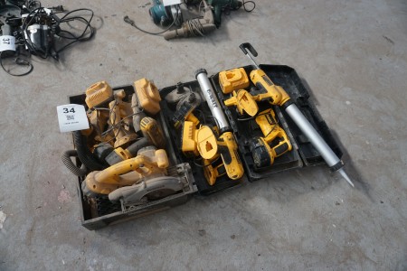 Various power tools, DeWalt