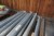 10 pcs. Galvanized barrier pipe with trailer knob