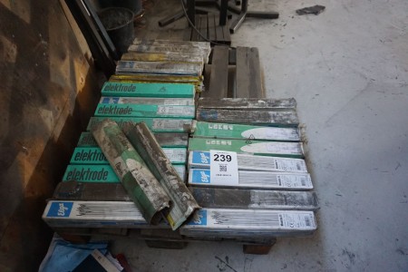 Lot of welding electrodes