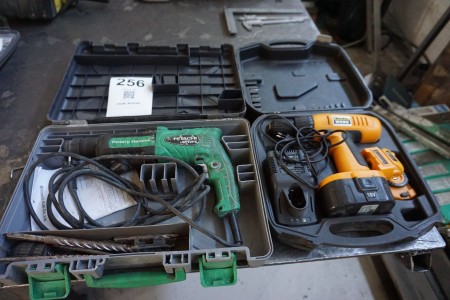 2 pcs. power tools, Hitachi & Homework