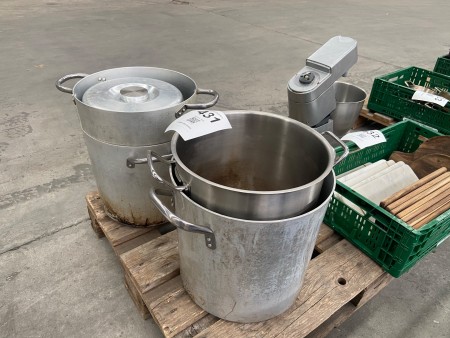 Pots for industrial kitchens