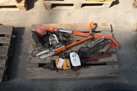 Hedge trimmer, chain saw and brush cutter