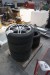 4 pcs. Tires with rims + 3 pcs. Loose tires