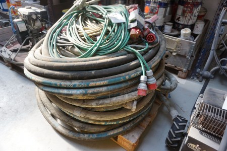 Various hoses for Meyco concrete sprayer