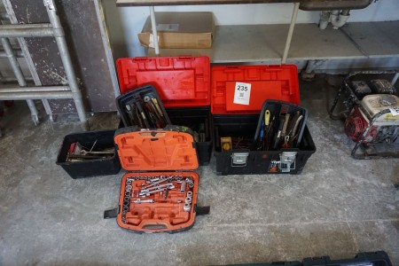 2 pcs. toolbox with contents