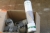 Festool RS 400 EQ slibemaskine + Dewalt D 2839 vinkelsliber + kasse med PU lim