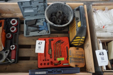 Oxygen and gas burner set incl. steel wire etc.