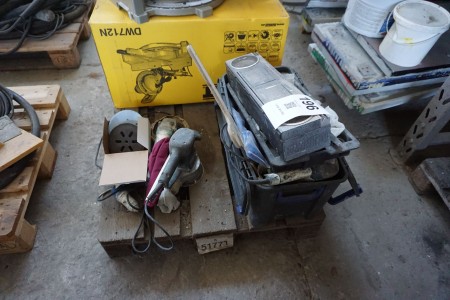 Grinding machine, Radio & toolbox etc.