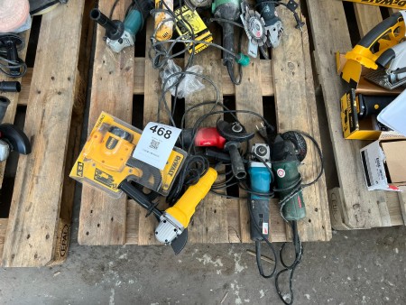 5 pieces. Power tool, 4 pcs. Angle grinders + torch, Bosch, Makita, DeWalt and Milwaukee