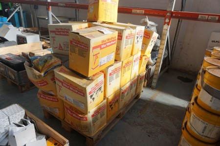 Large batch of mortar, Sika