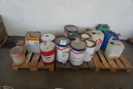 Lot of mixed paint etc.
