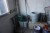 Contents in room of various garden tools, exercise bike & elevation bed etc.