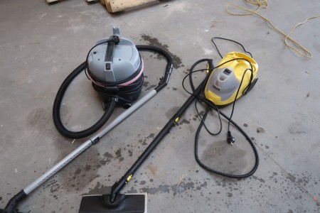 Vacuum cleaner and steam cleaner