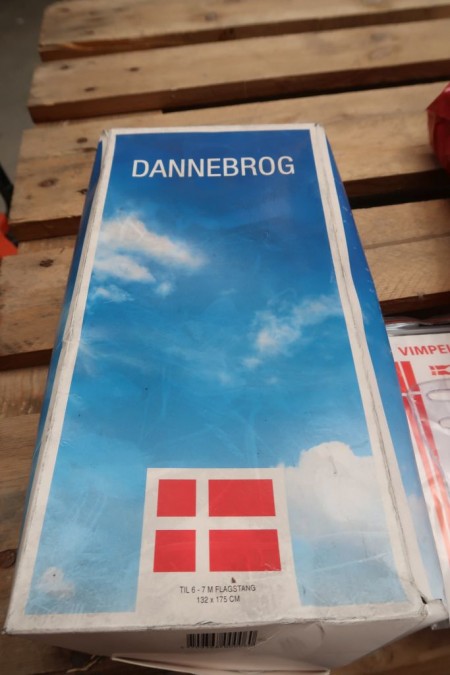 Dannebrog flag for 6-7 meter pole