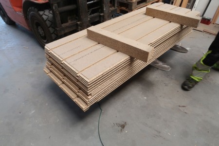 11 pcs. floor chipboard with groove 22 mm
