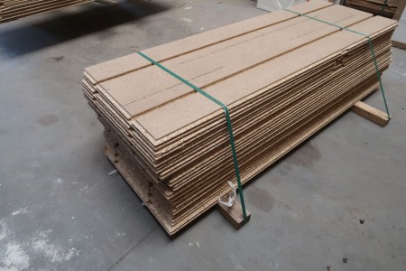 17 pcs. floor chipboard with groove 22 mm