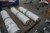 8 rolls of white nylon turf