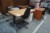 Tisch heben/senken + 1 Stk. Stühle und Büroschrank
