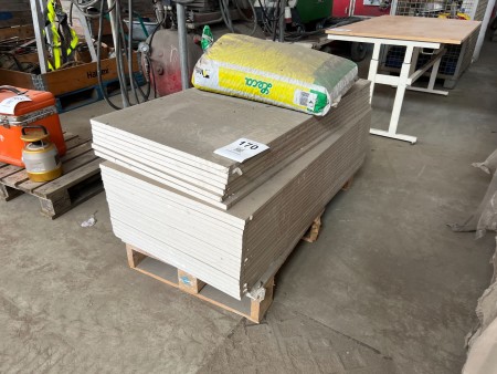 2 pallets of plasterboard