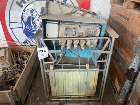 Pallet cage with various switchboards