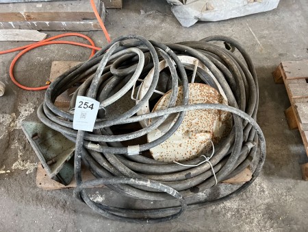 Pallet with various hoses, etc.