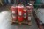 Lot of fire extinguishers etc.