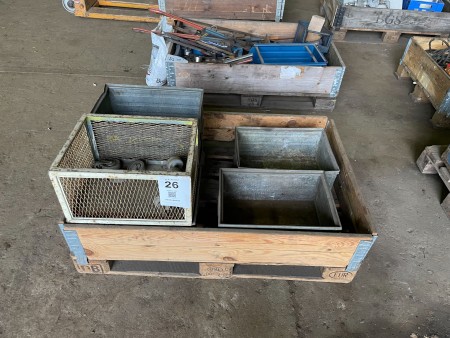 Lot of steel boxes