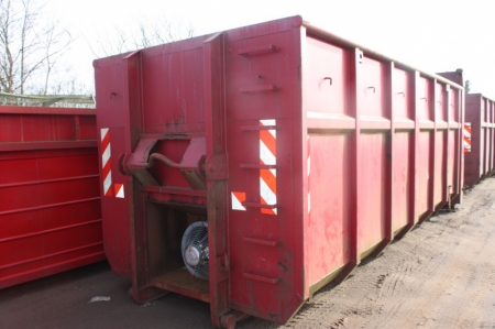 Grain Drying Container, approx. 20 feet. Hook lift. Al-Intra type HAC 32.9 to 1335. Volume 32.9 m3. Year 2004