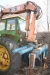 John Deere tractor with crane