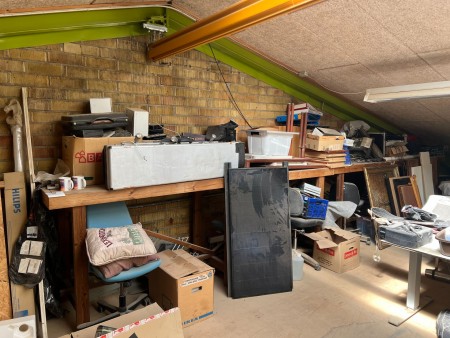 Contents of the left side of the attic