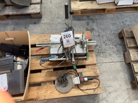 Deburrer for plastic pipes and welding plate 230v