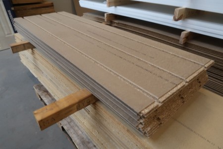 7 pcs. floor chipboard with groove 18 mm