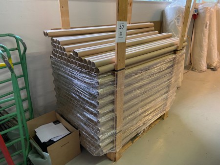 Large batch of cardboard tubes