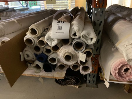 Lot of rolls of fabrics & textiles