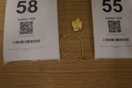 Necklace and bracelet, Anni Lu